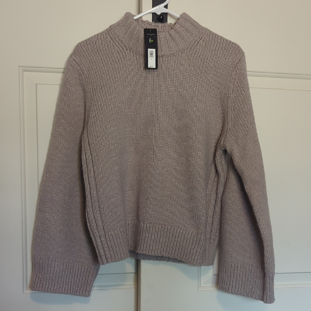 Banana Republic Women's Beige Turtleneck Sweater